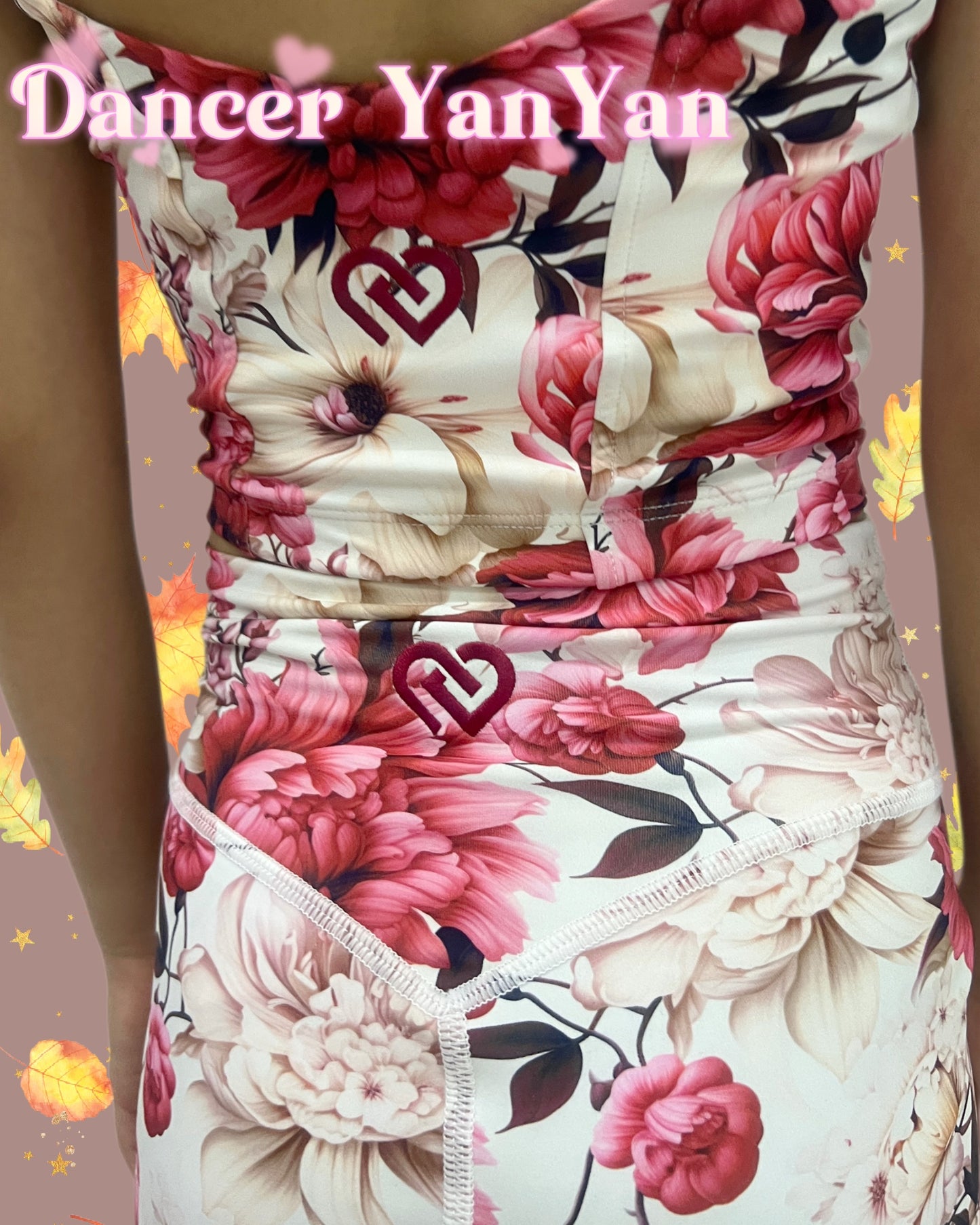 ClaudiaDean World-Golden Fall Collection- Bike Short Coco Print (Ready Stock) Limited Edition!