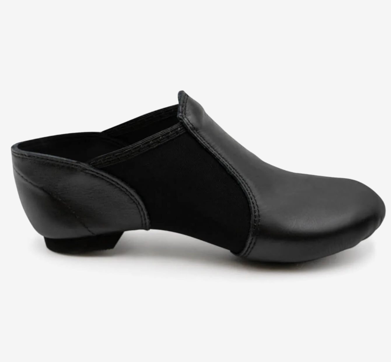 Capezio E-SERIES JAZZ SLIP ON (Caramel and Black)