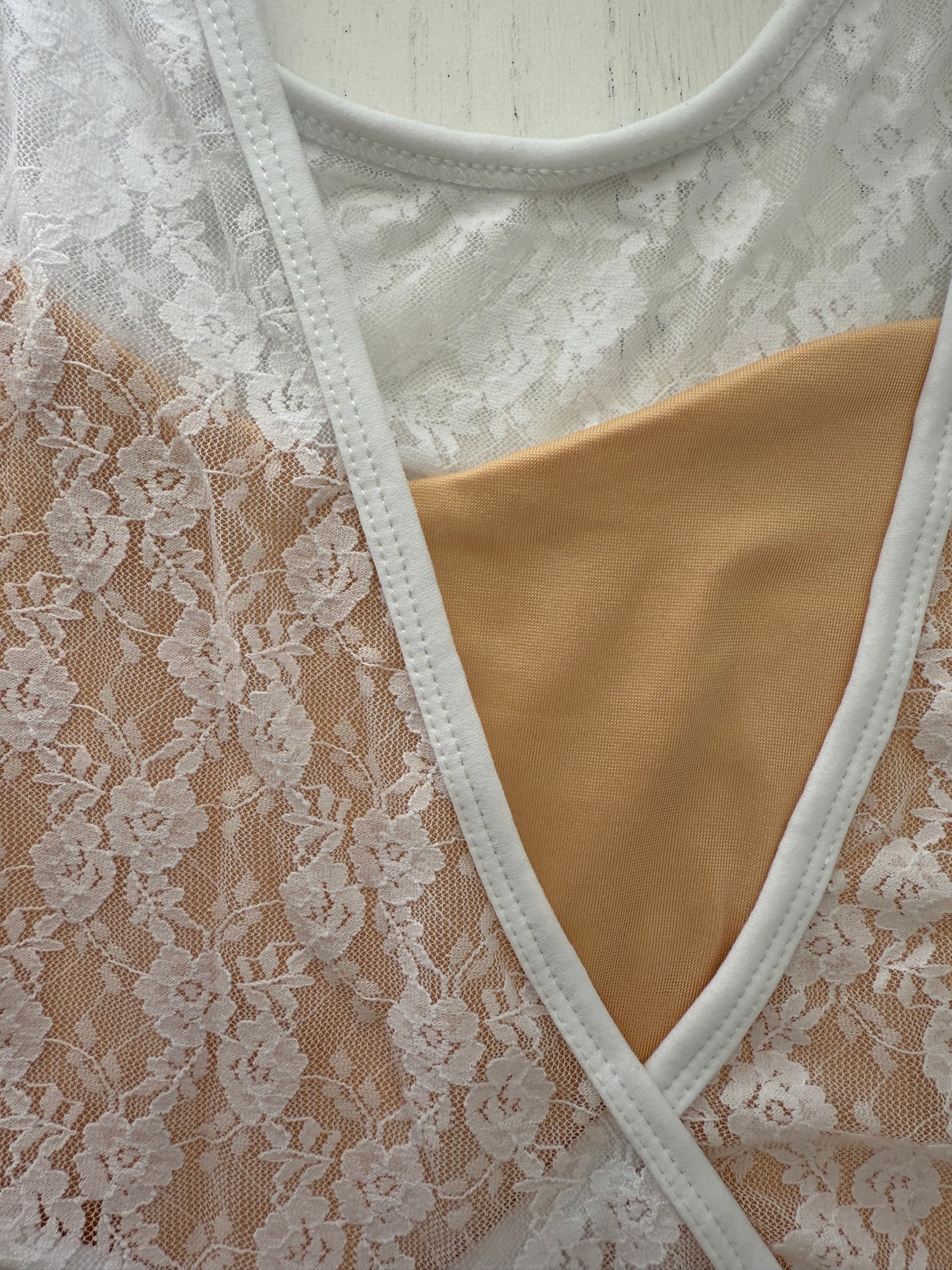 Blossoms Garden Leotard (Snowy White)