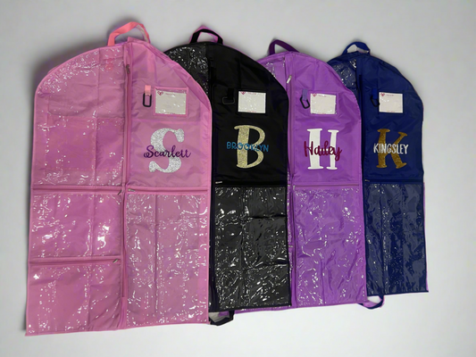 Vivid Multi-compartments Costumes Garment Bag (Get it personalised 💝). Name and Initial