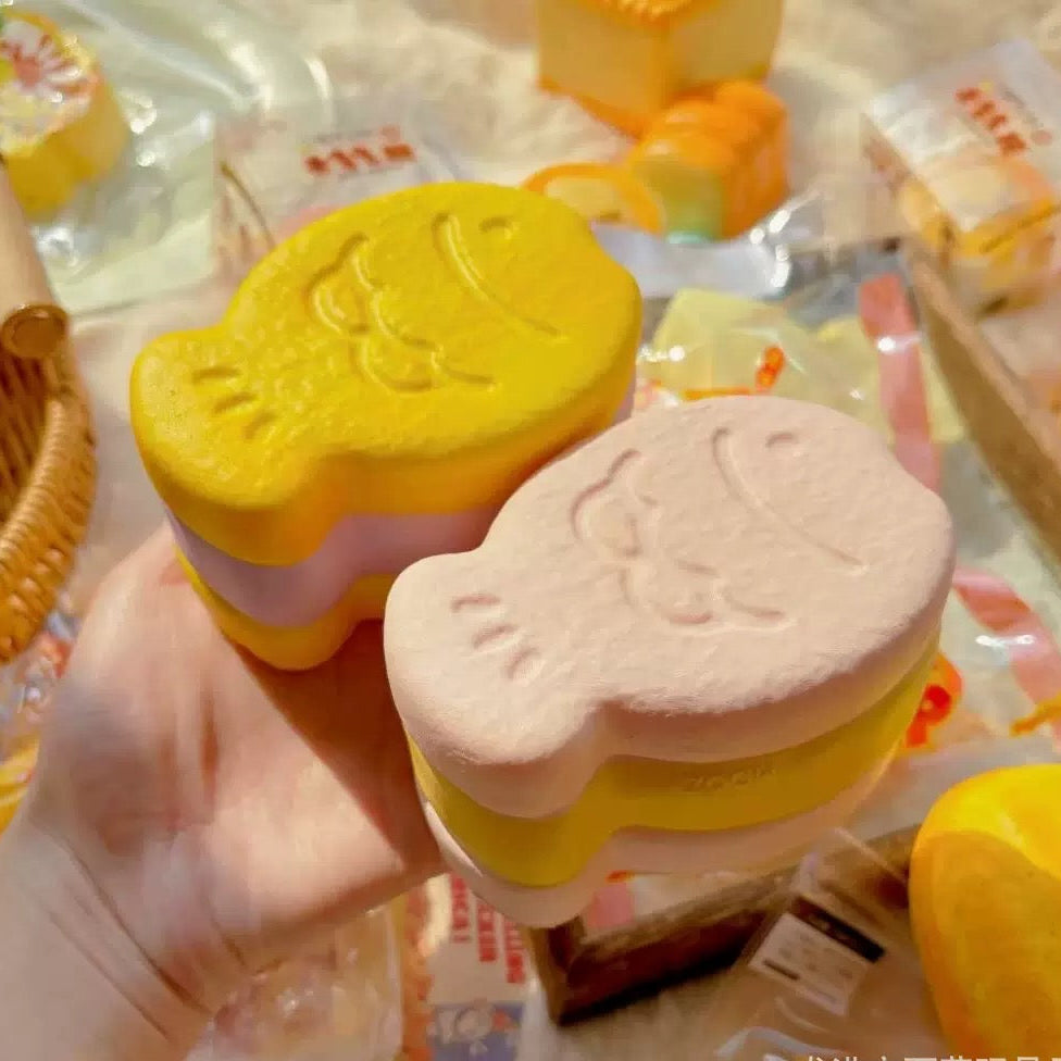 Moozy biscuits and fishes cakes squishy