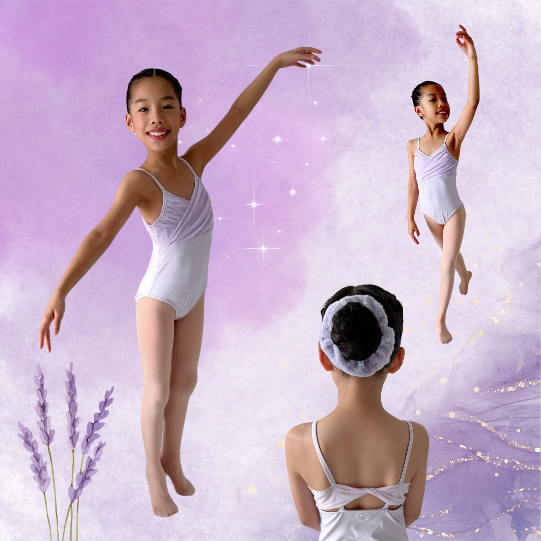 Vivid Verve Sophia Pastel Leotard and Skirt (Lilac Purple)