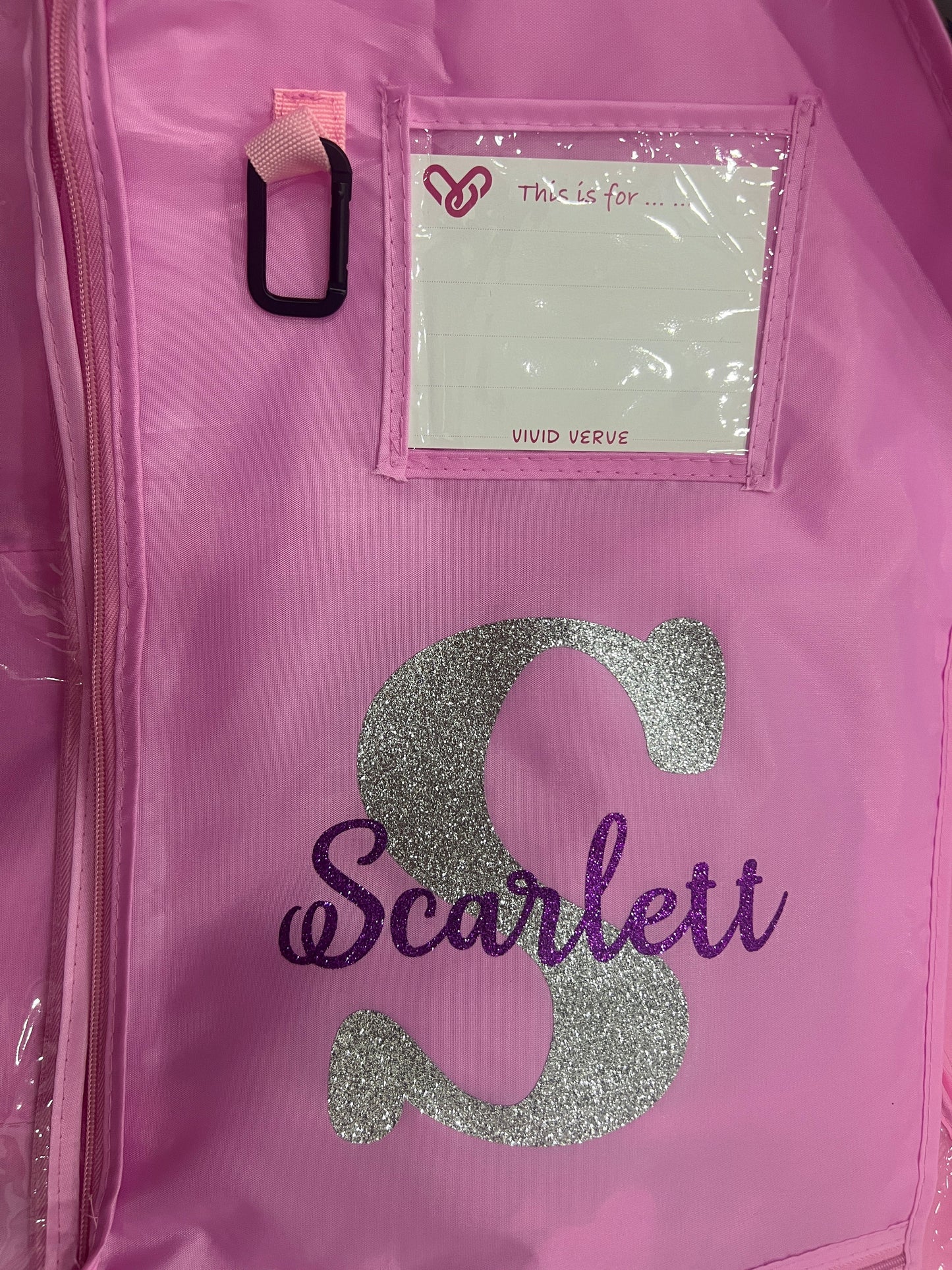 Vivid Multi-compartments Costumes Garment Bag (Get it personalised 💝). Name and Initial