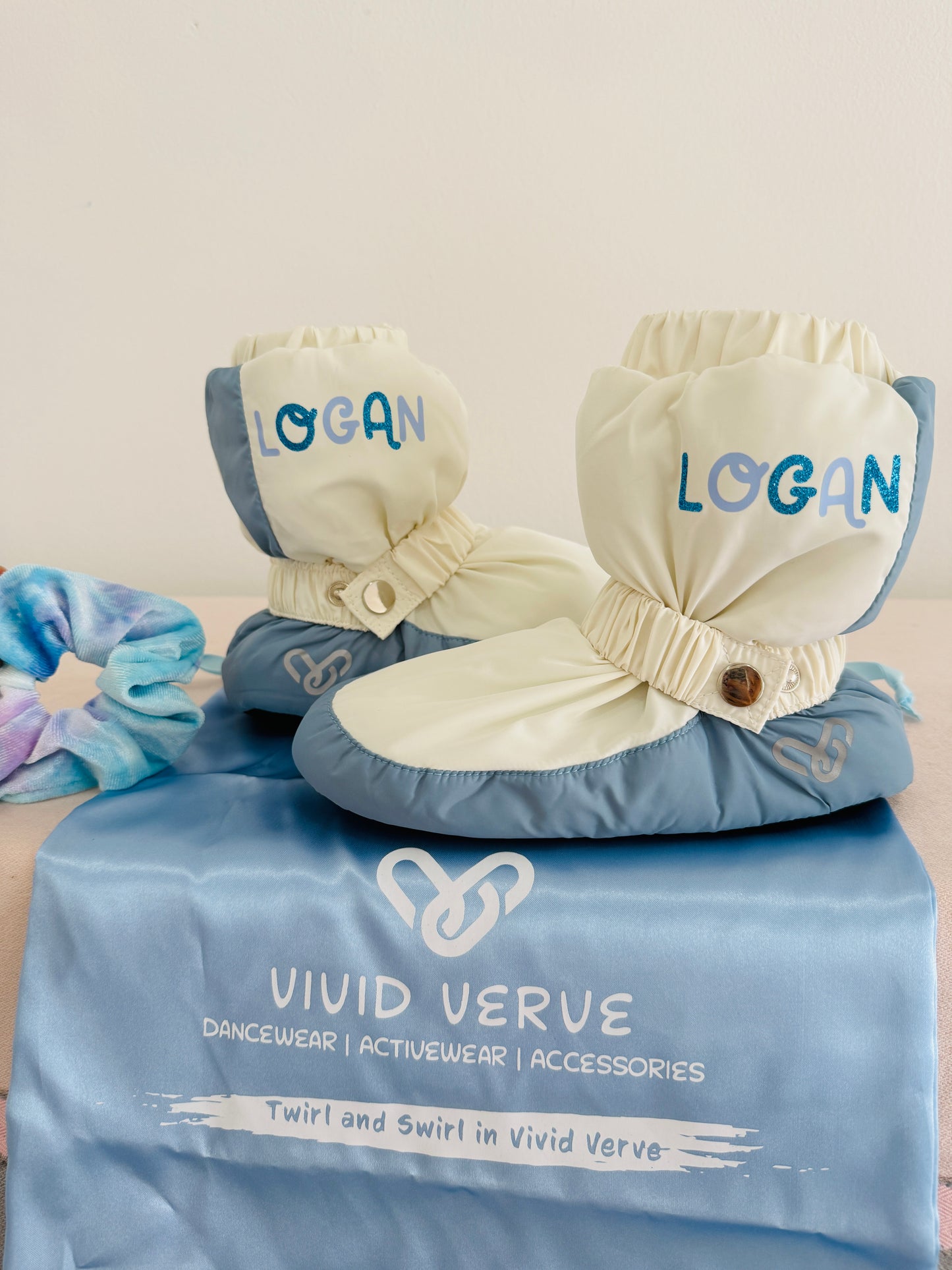 Vivid warm-up Booties with Dust bag (Personalisation is available)