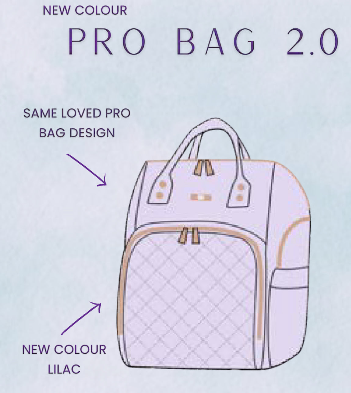 Claudia Dean World - Lilac Pro Bag 2.0 (Ready Stock)