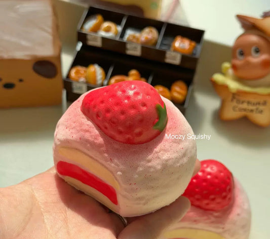 Strawberry mochi squishy