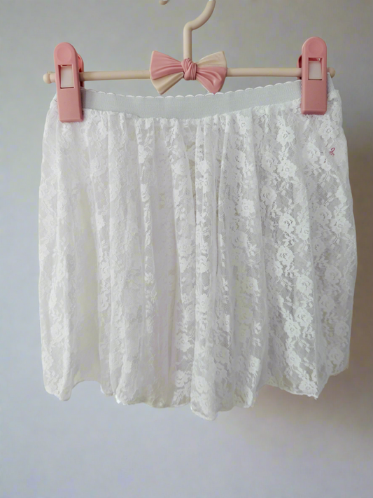 Blossoms Garden Skirt (Snowy White)