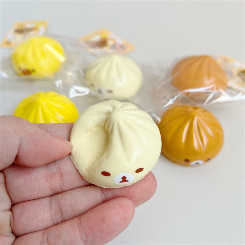 Mini Rilakkuma dumplings squishy keychain