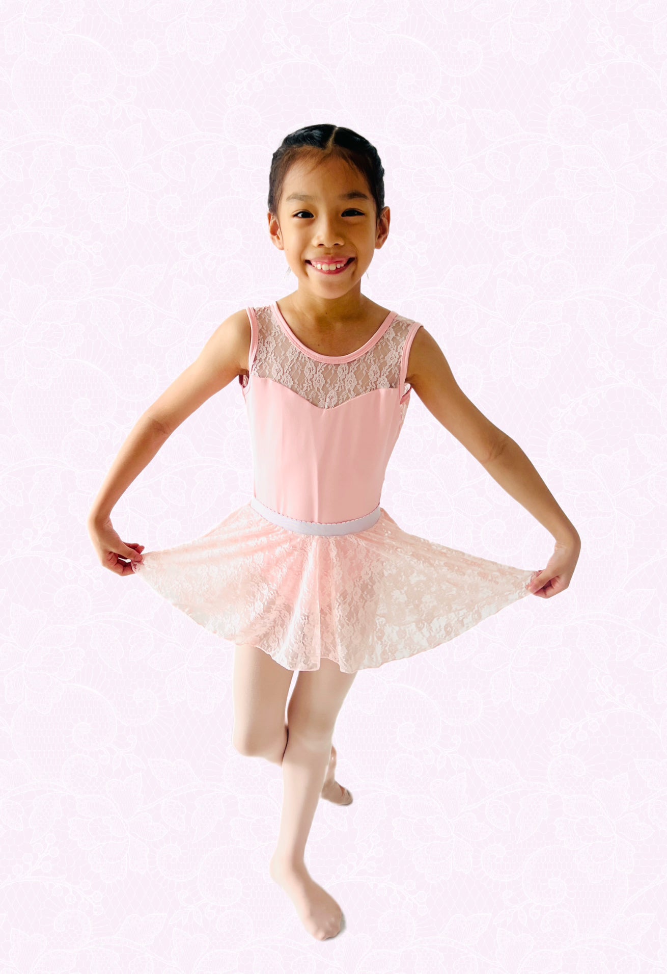 Blossoms Garden Leotard (Sakura Pink)