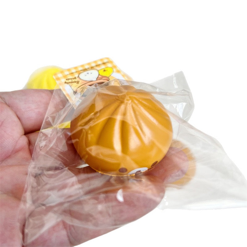 Mini Rilakkuma dumplings squishy keychain