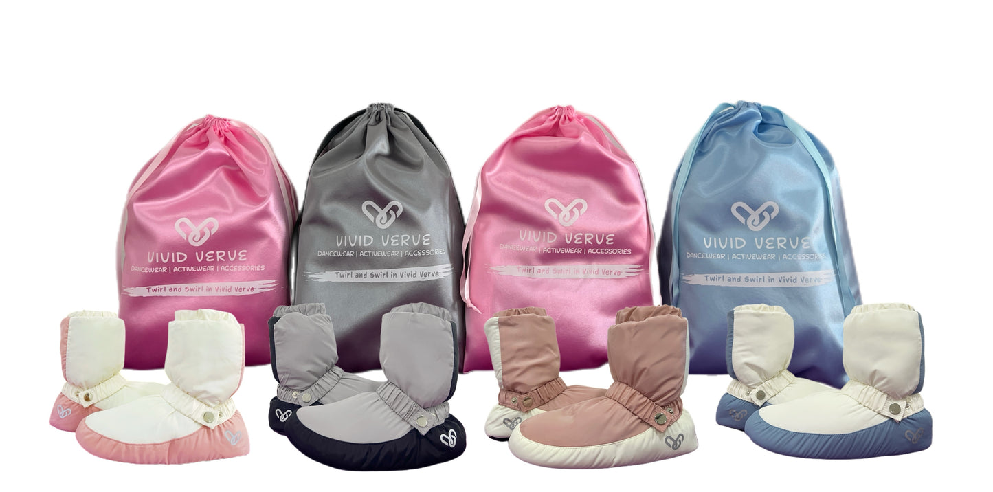 Vivid warm-up Booties with Dust bag (Personalisation is available)