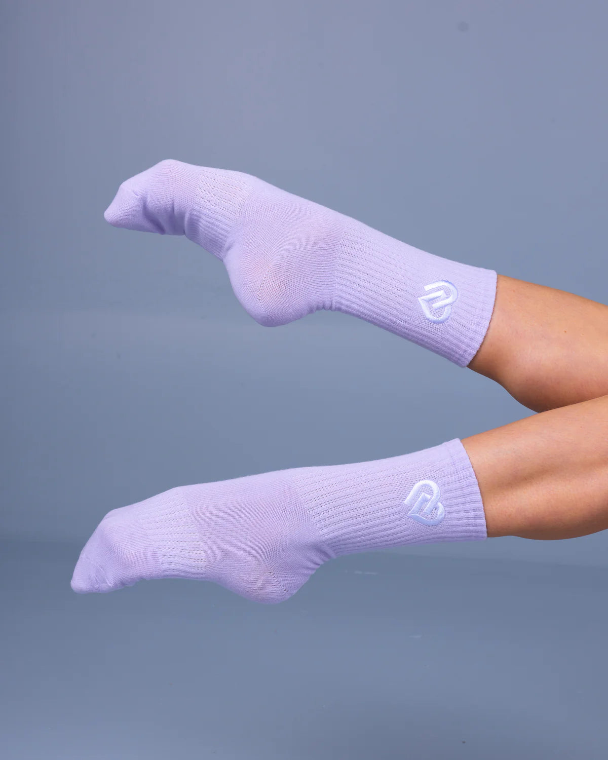 Claudia Dean World - Pastel Lilac Crew CDW Socks