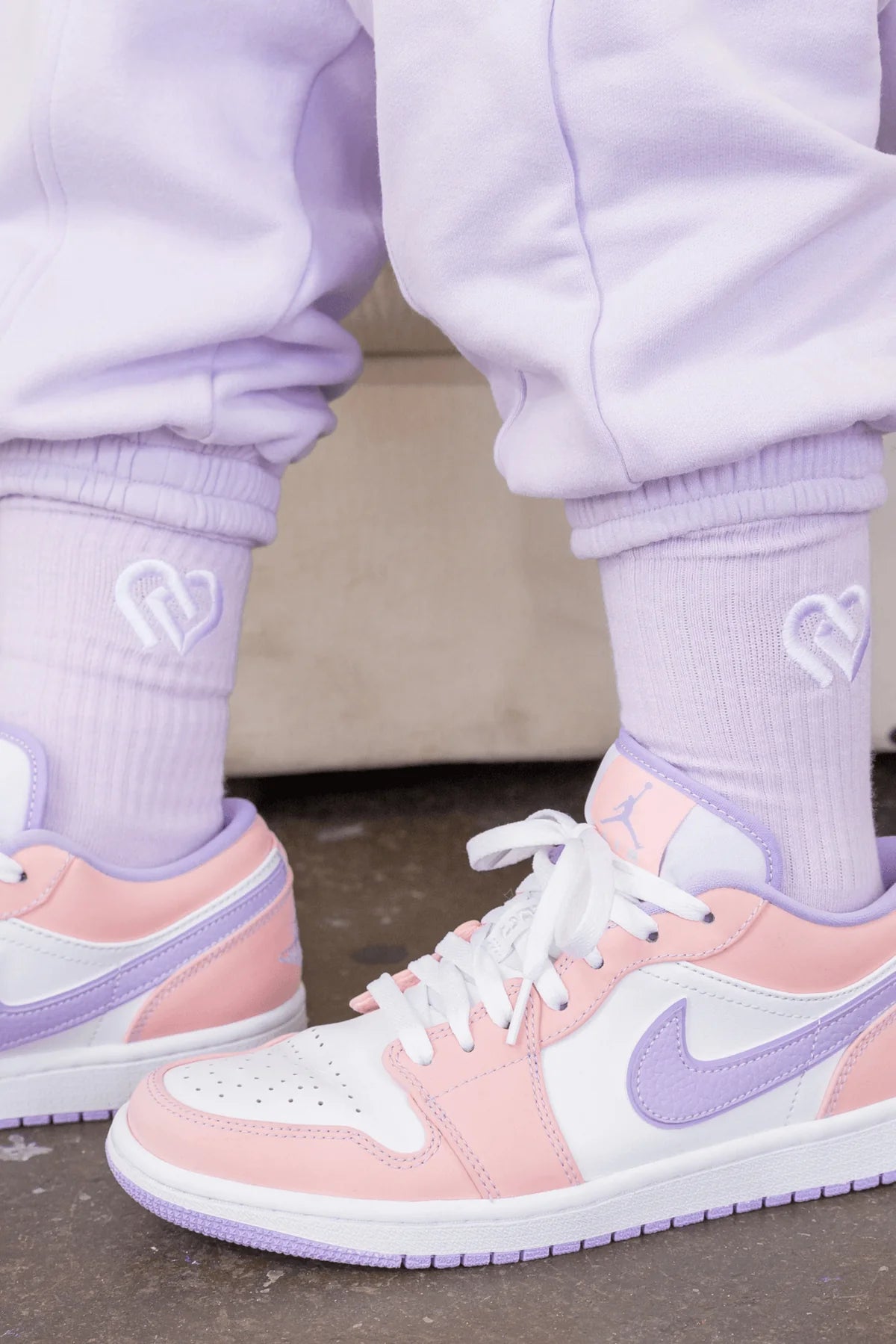 Claudia Dean World - Pastel Lilac Crew CDW Socks