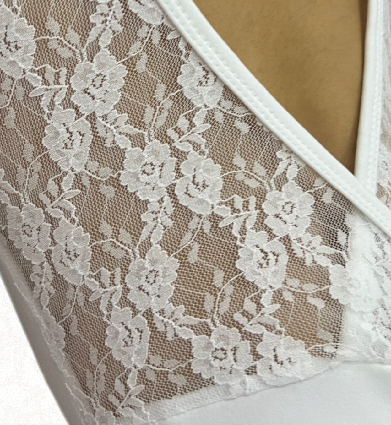 Blossoms Garden Leotard (Snowy White)