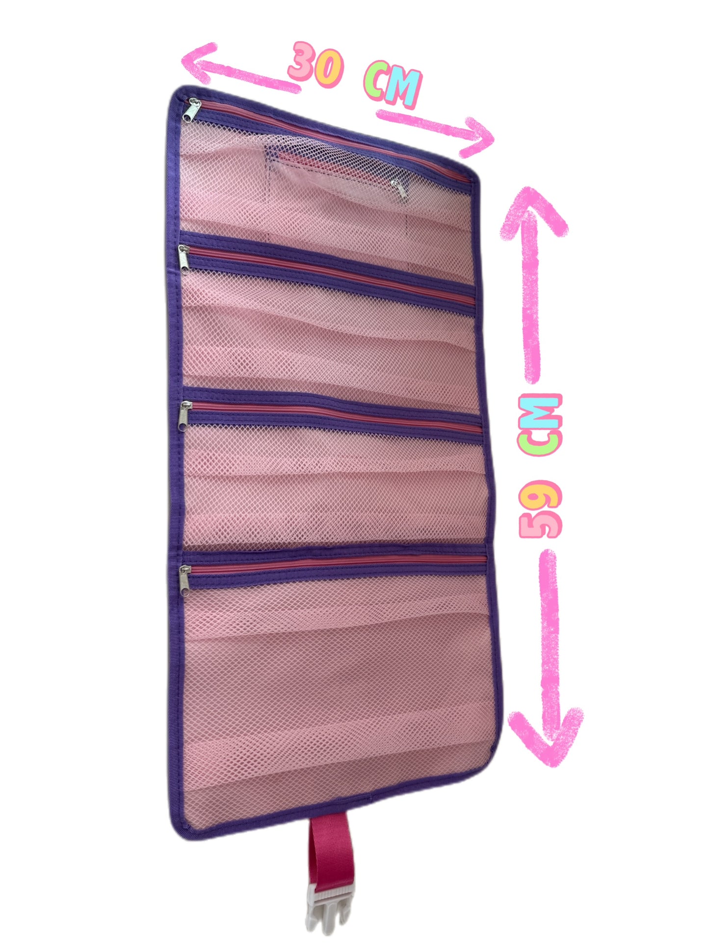 VividVerve Pinkly Purply Collection multi-compartments shoebag /organiser