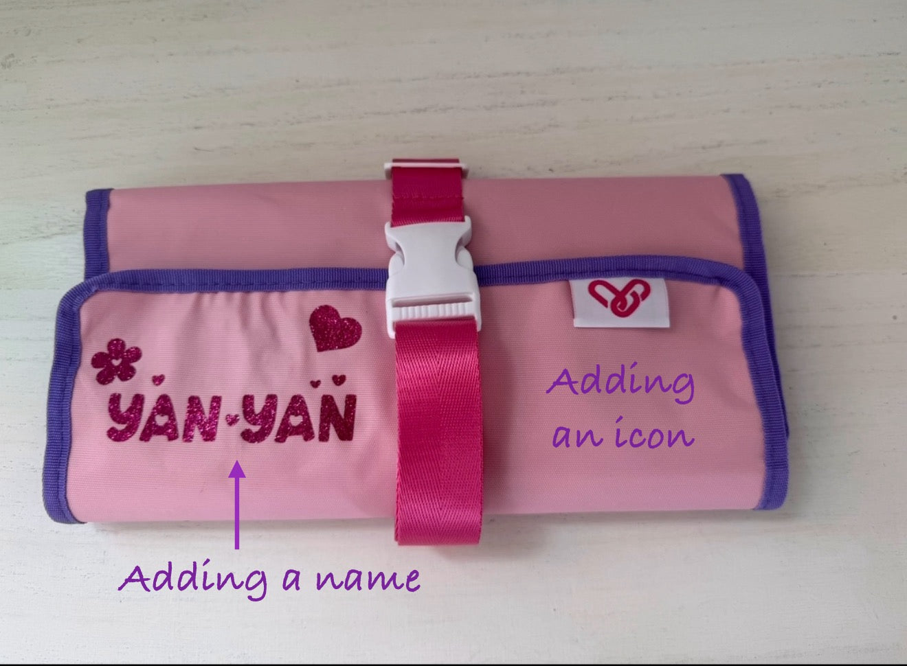VividVerve Pinkly Purply Collection multi-compartments shoebag /organiser