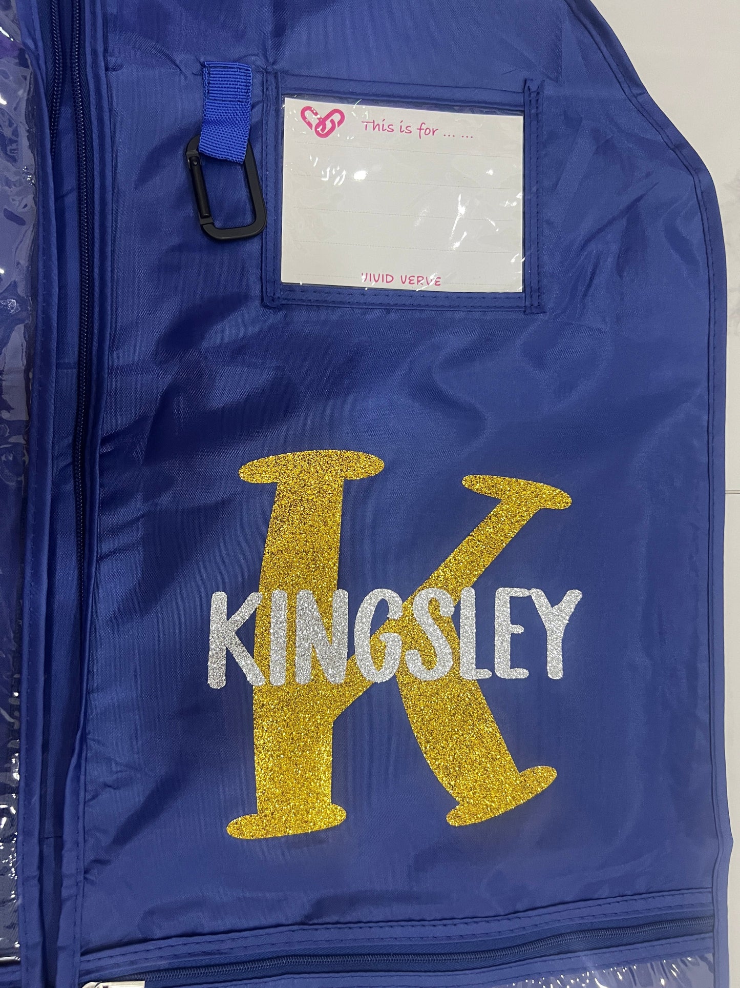 Vivid Multi-compartments Costumes Garment Bag (Get it personalised 💝). Name and Initial