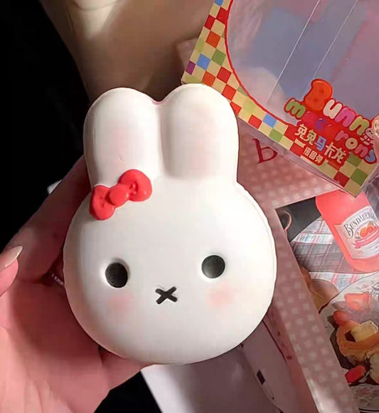 Red Bunny Macaron Squishy slow rebound